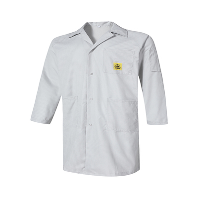 FR0101 Cleanroom ESD Cotton Smock